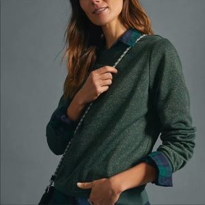 Anthropologie Current Air Dodie Metallic Sweatshirt
